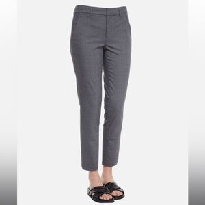 VINCE Side Strapping Wool Pants Trousers Heather Gray Easy Tapered Sz 6